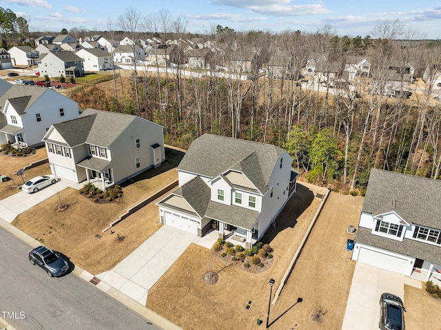 bird's eye view featuring a residential view