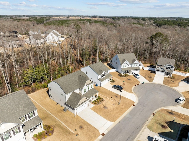 bird's eye view featuring a residential view