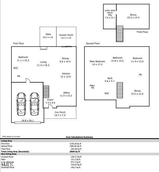 63 Capewood Ct, Garner, NC 27529 - plan