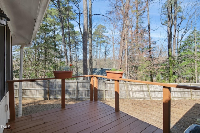 view of wooden terrace