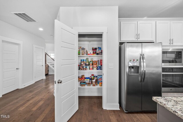 pantry with visible vents