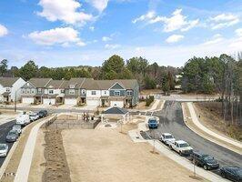 drone / aerial view featuring a residential view