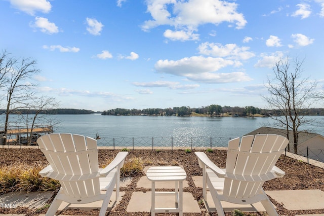 water view with fence