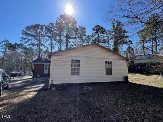 view of side of property