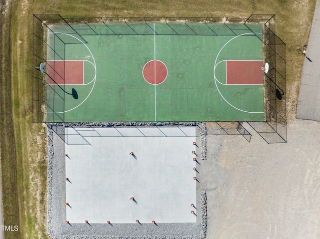 view of basketball court with community basketball court