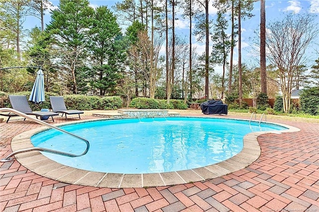 1906 Partridge Dr, Fayetteville, NC 28304 - view of swimming pool featuring a patio area, a fenced in pool, and fence