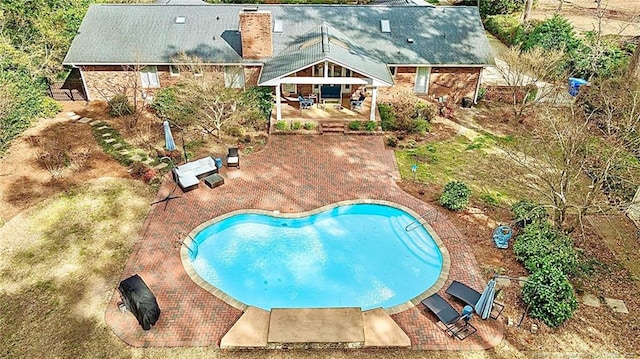 1906 Partridge Dr, Fayetteville, NC 28304 - pool featuring a patio