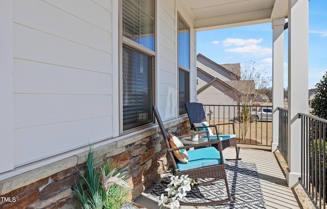 view of balcony