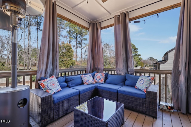 sunroom featuring plenty of natural light