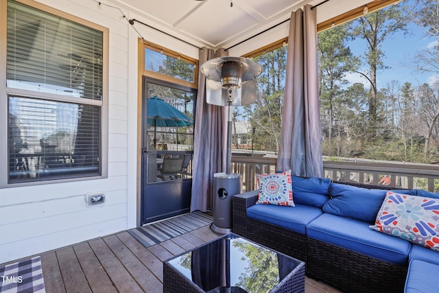 view of sunroom / solarium