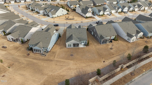 drone / aerial view featuring a residential view