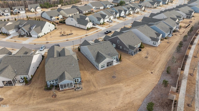 aerial view featuring a residential view