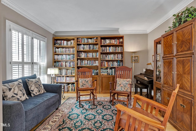 511 Windstream Way, Cary, NC 27518 - living area with ornamental molding and light wood-style floors