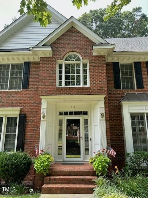 511 Windstream Way, Cary, NC 27518 - entrance to property with brick siding