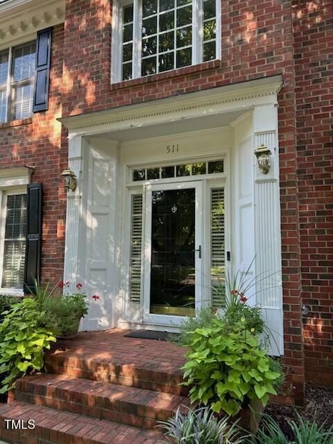 511 Windstream Way, Cary, NC 27518 - view of exterior entry with brick siding