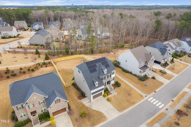 bird's eye view with a residential view