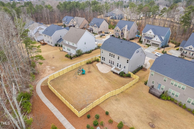 drone / aerial view featuring a residential view