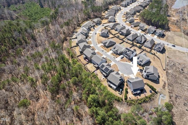 drone / aerial view featuring a residential view