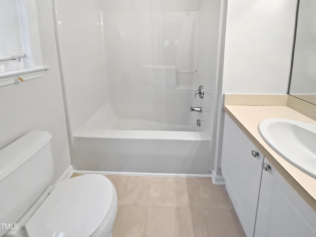 2356 Bay Harbor Dr, Raleigh, NC 27604 - bathroom featuring toilet, vanity, and washtub / shower combination