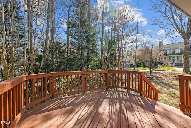 view of wooden terrace