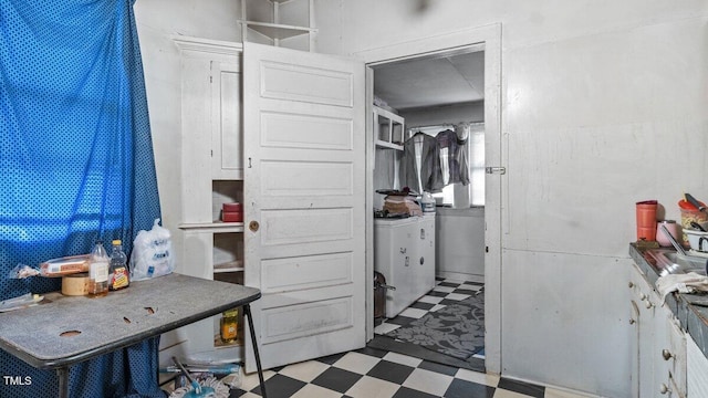 interior space featuring tile patterned floors