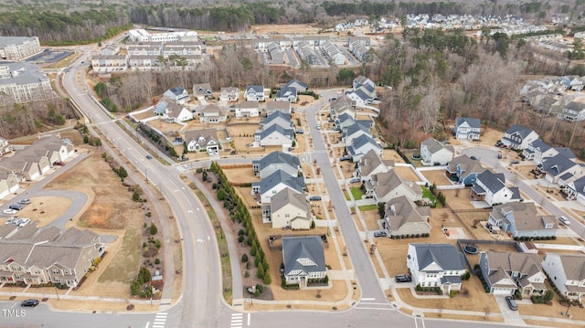 aerial view featuring a residential view