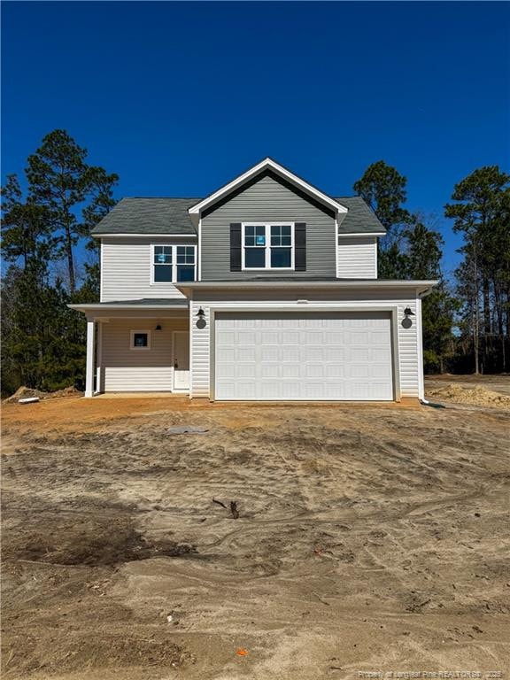 traditional home with an attached garage