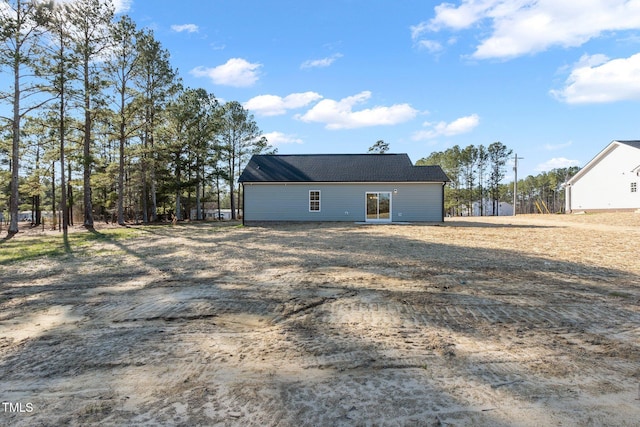 view of back of property