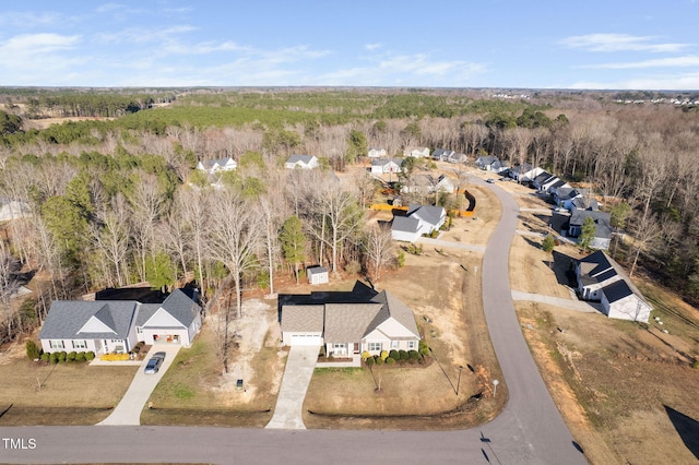 drone / aerial view with a residential view