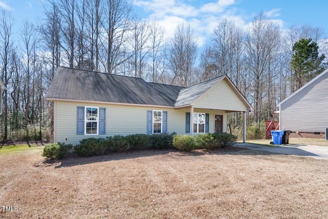 view of front of property