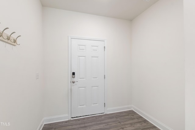 97 Begonia St, Angier, NC 27501 - doorway with wood finished floors and baseboards