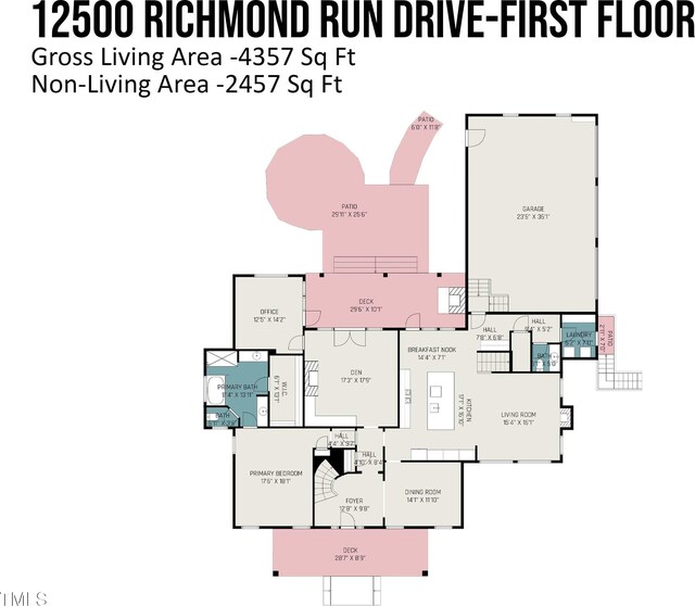 12500 Richmond Run Dr, Raleigh, NC 27614 - home floor plan