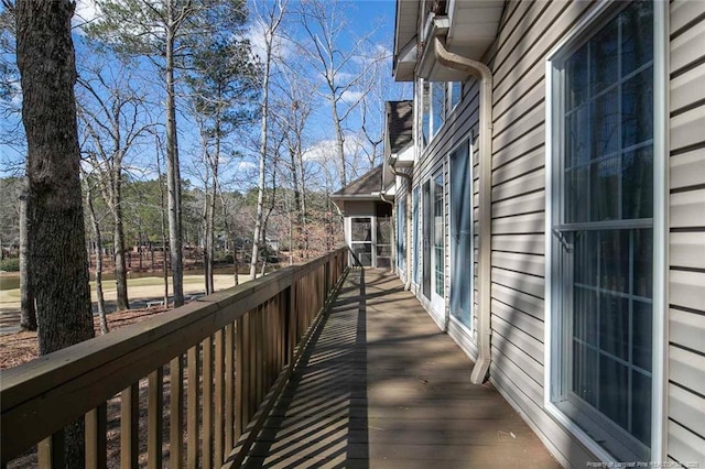 view of wooden terrace