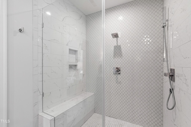 3337 Cheswick Dr, Raleigh, NC 27609 - bathroom with a shower stall
