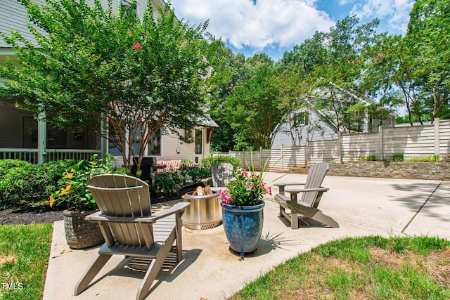 3337 Cheswick Dr, Raleigh, NC 27609 - view of patio