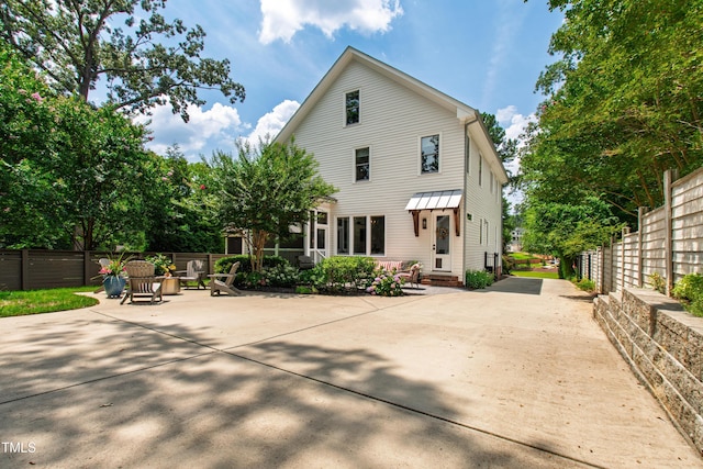 3337 Cheswick Dr, Raleigh, NC 27609 - back of house featuring a patio area