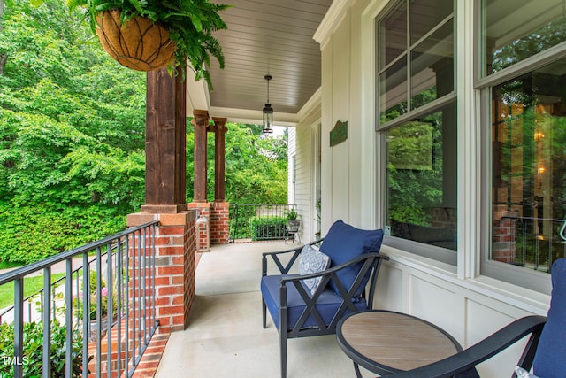 3337 Cheswick Dr, Raleigh, NC 27609 - view of covered porch