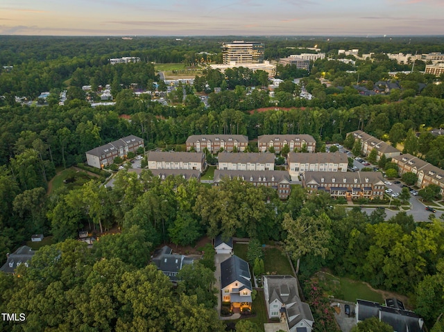 3337 Cheswick Dr, Raleigh, NC 27609 - aerial view at dusk