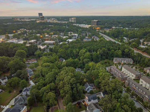 3337 Cheswick Dr, Raleigh, NC 27609 - aerial view at dusk