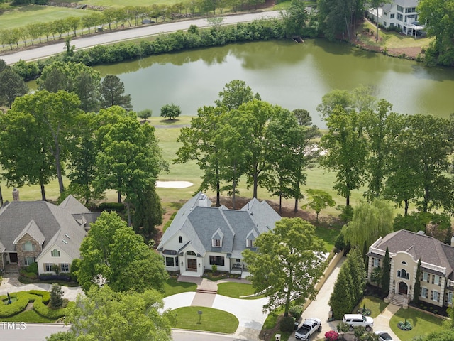 7217 Manor Oaks Dr, Raleigh, NC 27615 - drone / aerial view featuring a water view