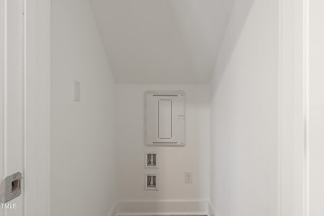 laundry area featuring washer hookup, laundry area, and baseboards