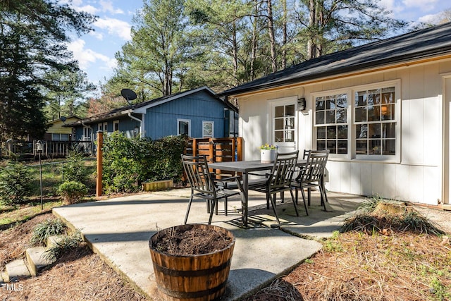 view of patio / terrace with outdoor dining area