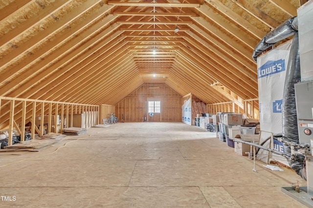 view of attic