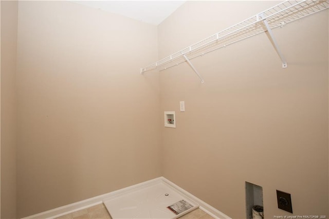 440 Moss Pink Dr, Vass, NC 28394 - laundry room with baseboards, washer hookup, hookup for an electric dryer, and laundry area