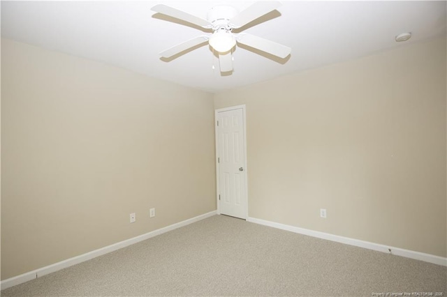 440 Moss Pink Dr, Vass, NC 28394 - empty room featuring baseboards, ceiling fan, and light carpet