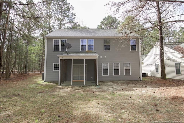 440 Moss Pink Dr, Vass, NC 28394 - back of house with a sunroom