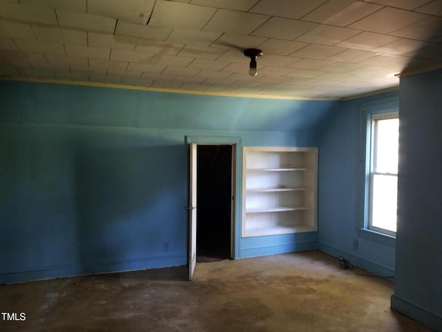 empty room with concrete floors