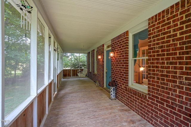 exterior space with covered porch