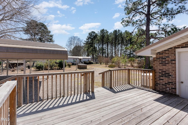 view of deck