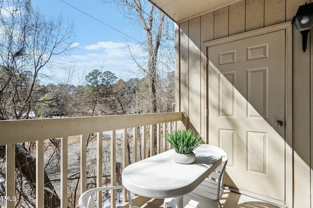 view of balcony